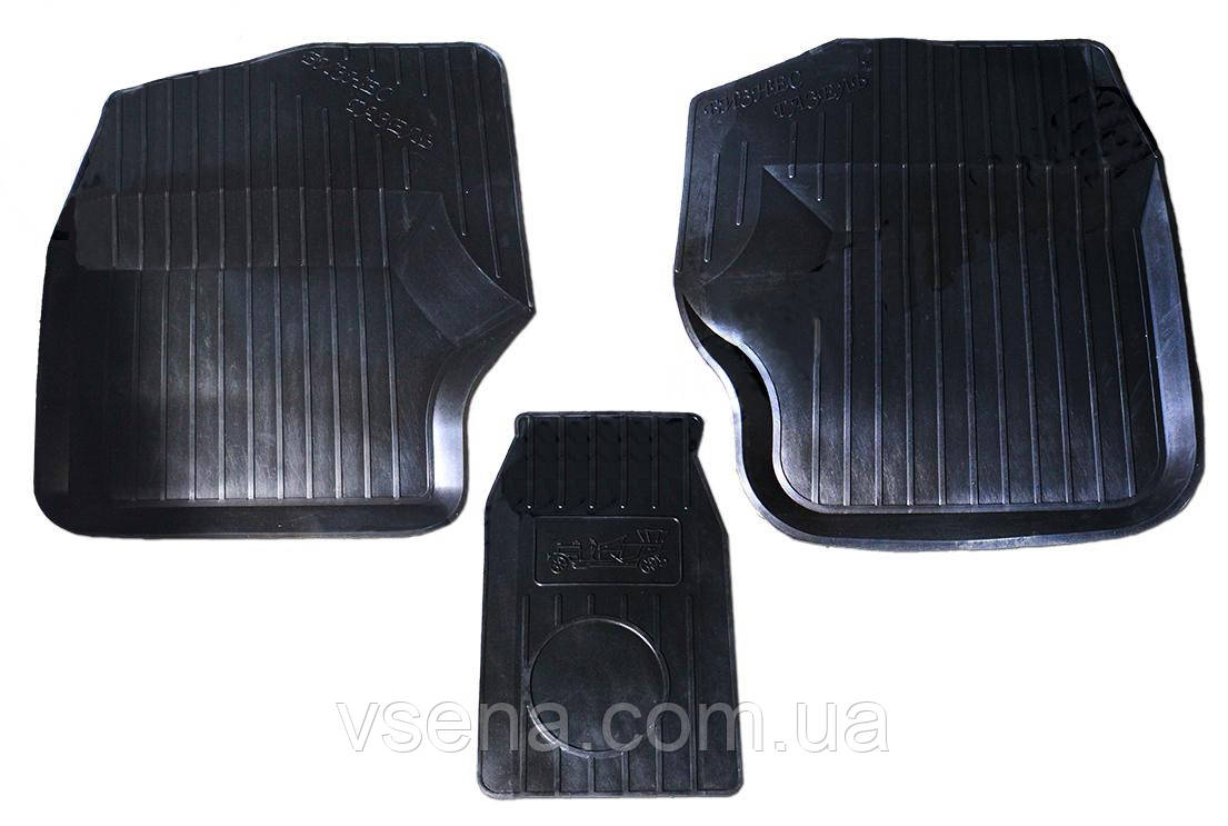 Килимок підлоги Газель, Соболь (кабіни) гума (комплект.3частини) (Україна)