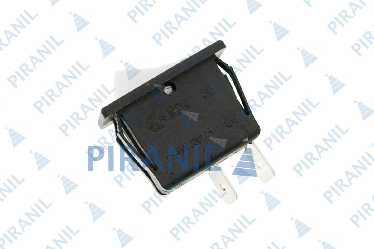 Кнопка-вимикач для кавоварки (CX 36, 16(4)A 250V), 2 контакти, біла