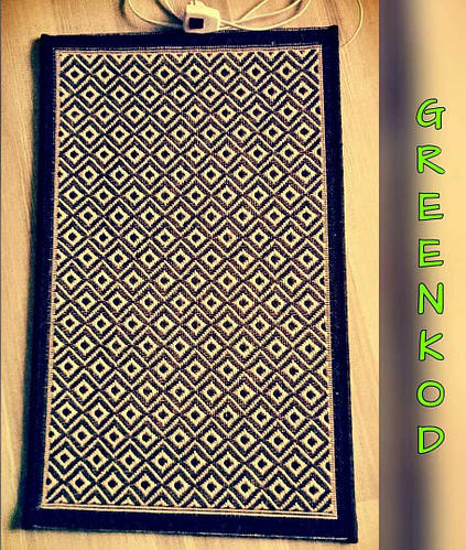 Купить Жаккардовый коврик с подогревом 50*80см, 77 Вт теплый коврик для ...