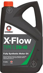 Олива моторна COMMA  X-FLOW TYPE G 5W-40   ACEA A3/B4; API SL CF  5л.