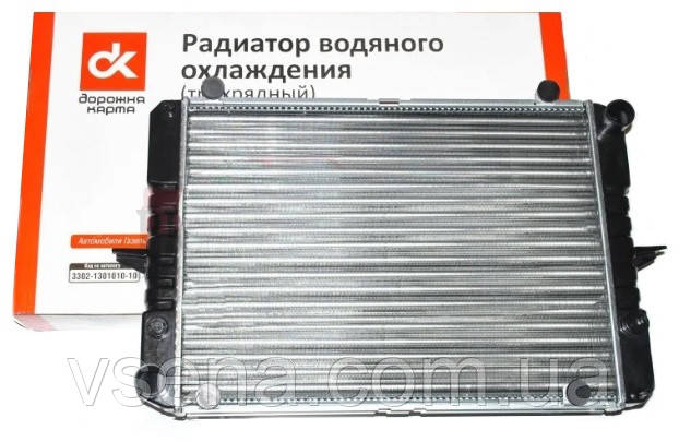 Радіатор охолодження ГАЗЕЛЬ (3-х рядн.) ст. зразку. (з вухами) 51 мм (ДК)