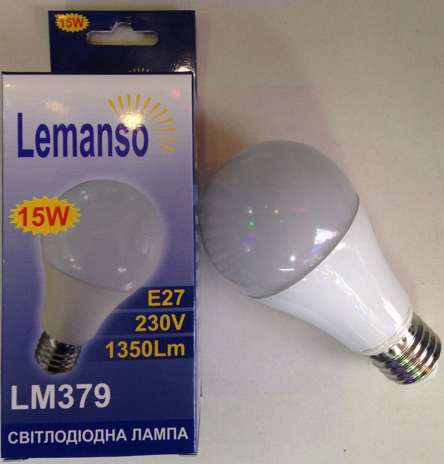 Лампа Lemanso св-ва 15W A60 E27 1350LM 230V / LM379