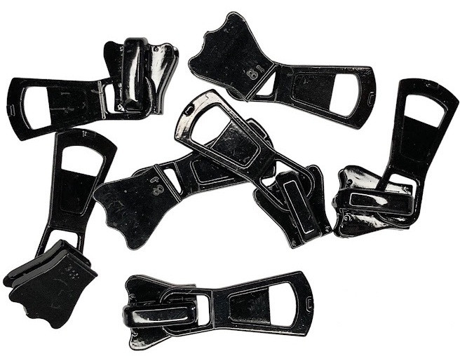 Бігунки для блискавки Трактор (Тип 8) 100шт/уп чорний