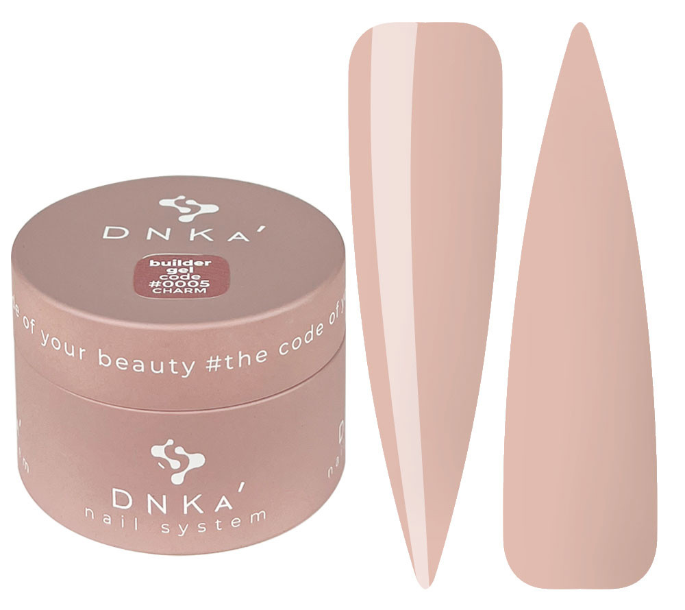 Гель для нарощування DNKa Builder Gel, 30 мл №0005 Charm коричневий, фото 1