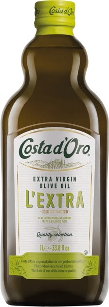 Олія Оливкова Costa d'Oro L'Extra Virgin Olive Oil 0,75 л Італія