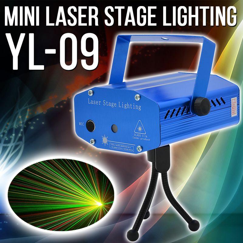 АКЦІЯ! Лазерний мініпроєктор Mini Laser Stage Lighting YL-09