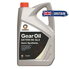 Олива трансмісійна COMMA SX75W-90 GEAR OIL GL4 5л.