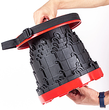 Телескопічний стілець для кемпінгу круглий Telescopic stool, фото 5