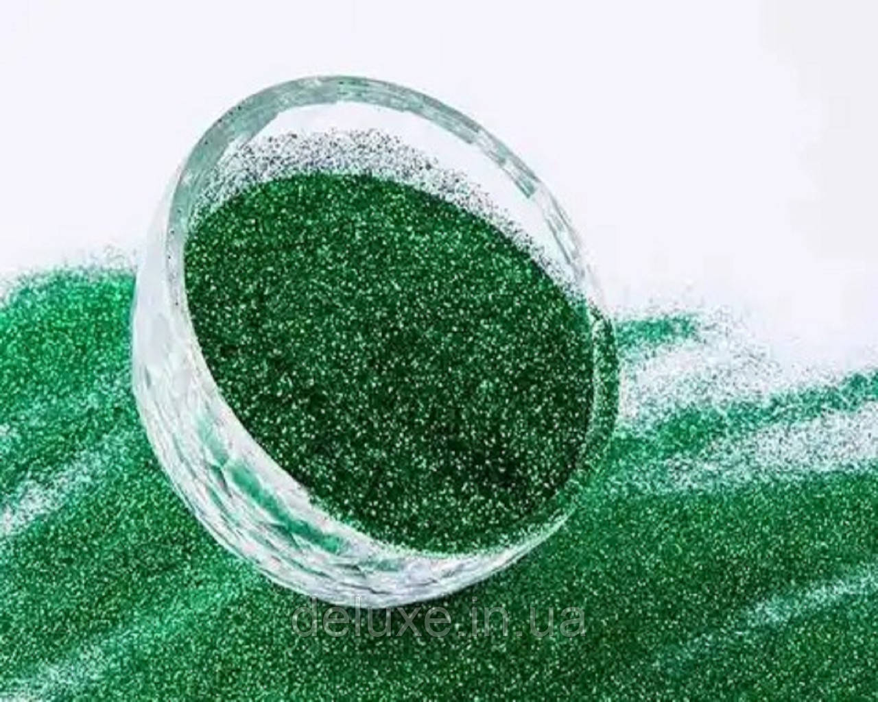 Глітер класичний Hexagon Holographic Преміум, зелений, класичний, крапка, колір СА 3760, розмір 128 ( 0.2 мм), 1кг, фото 1
