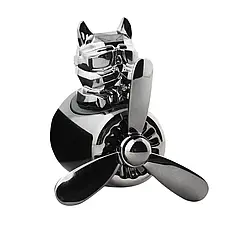 Ароматизатор-освіжувач повітря автомобільний Pilot Bulldog silver, фото 3