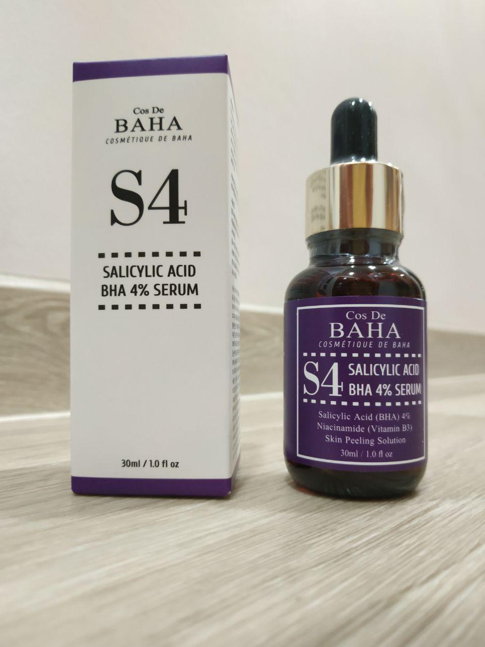 Кислотна сировотка для проблемної шкіри Cos De BAHA BHA Salicylic Acid 4% Exfoliant Serum, 30 мл