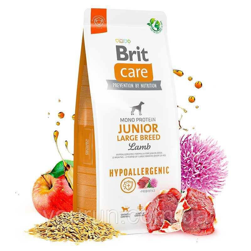 Brit Care Dog Hypoallergenic Junior Large Breed - Сухий корм із ягнятком для молодих собак великих порід 12 кг