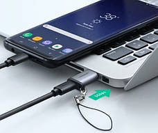 Адаптер Ugreen US276 USB3.0 to Type-C з карабіном Space Grey Сірий, фото 4