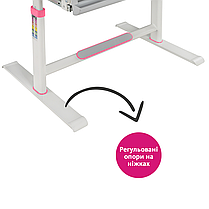 Комплект парта + стілець трансформери FunDesk Littonia Pink, фото 6