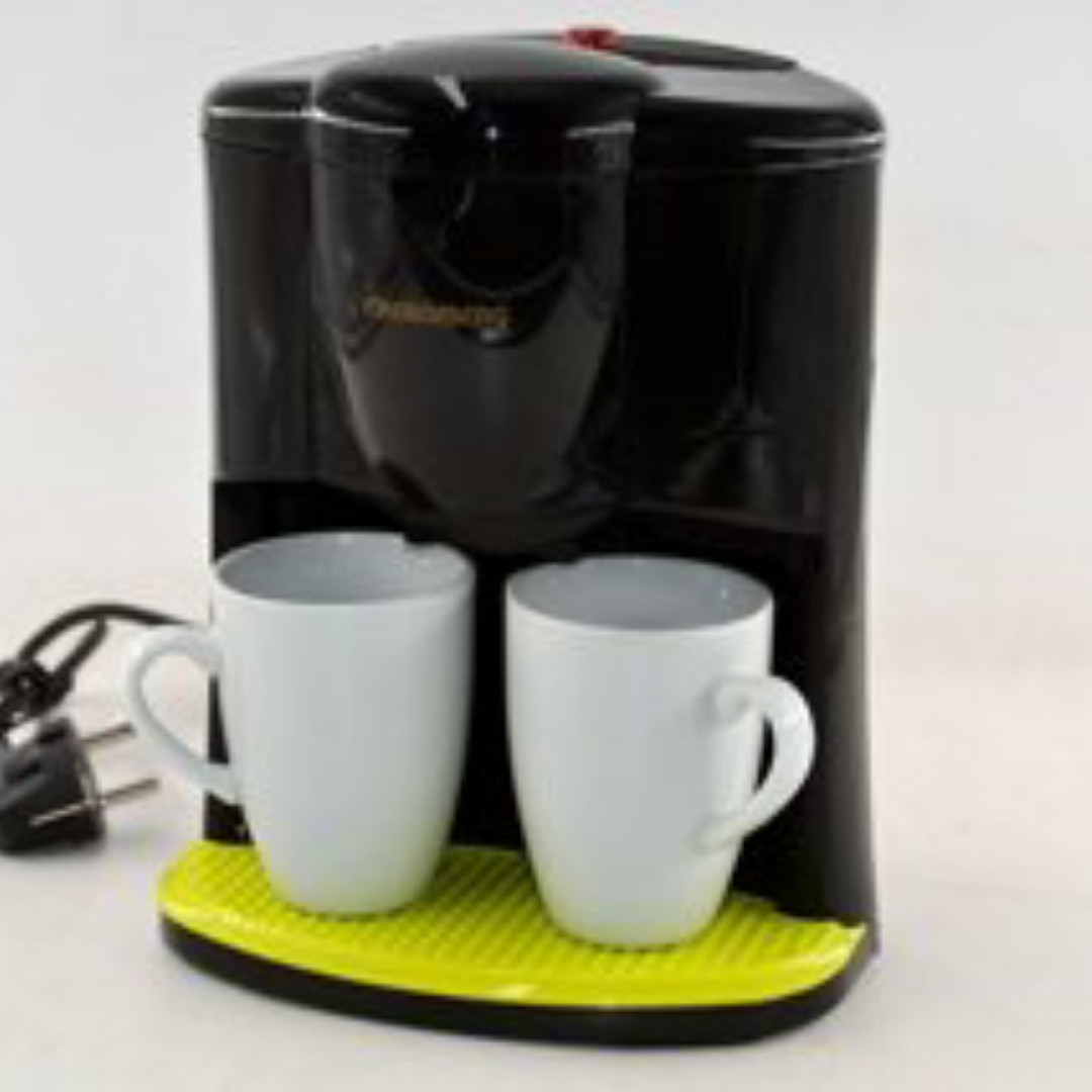 Профессиональная капельная кофеварка на две чашки Crownberg CB-1560, Кофе-машина 600 Вт 0,3 л - фото 1 - id-p1862673195