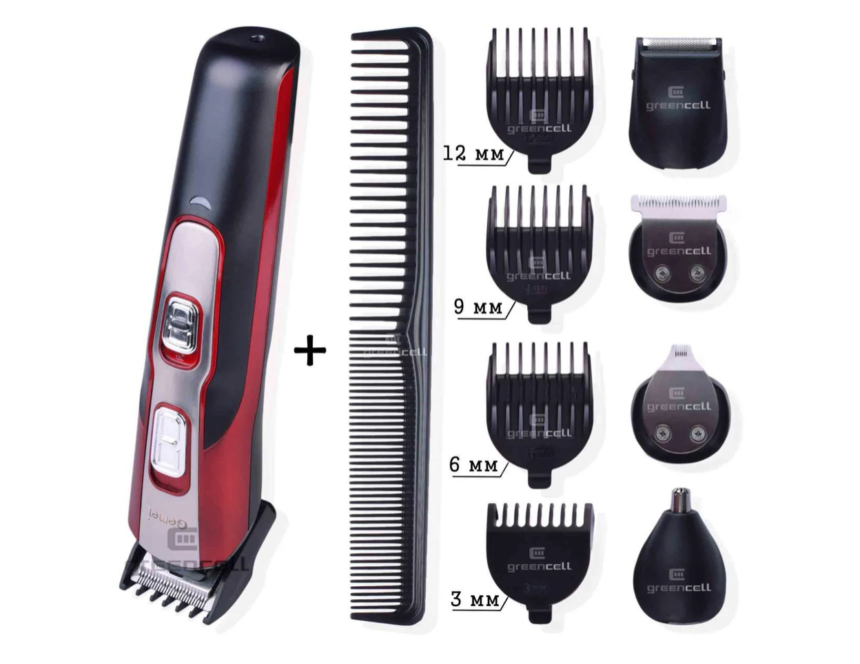 Триммер машинка для стрижки волос GEMEI GM-592, машинка для стрижки волос головы усов и бороды - фото 3 - id-p1862673197