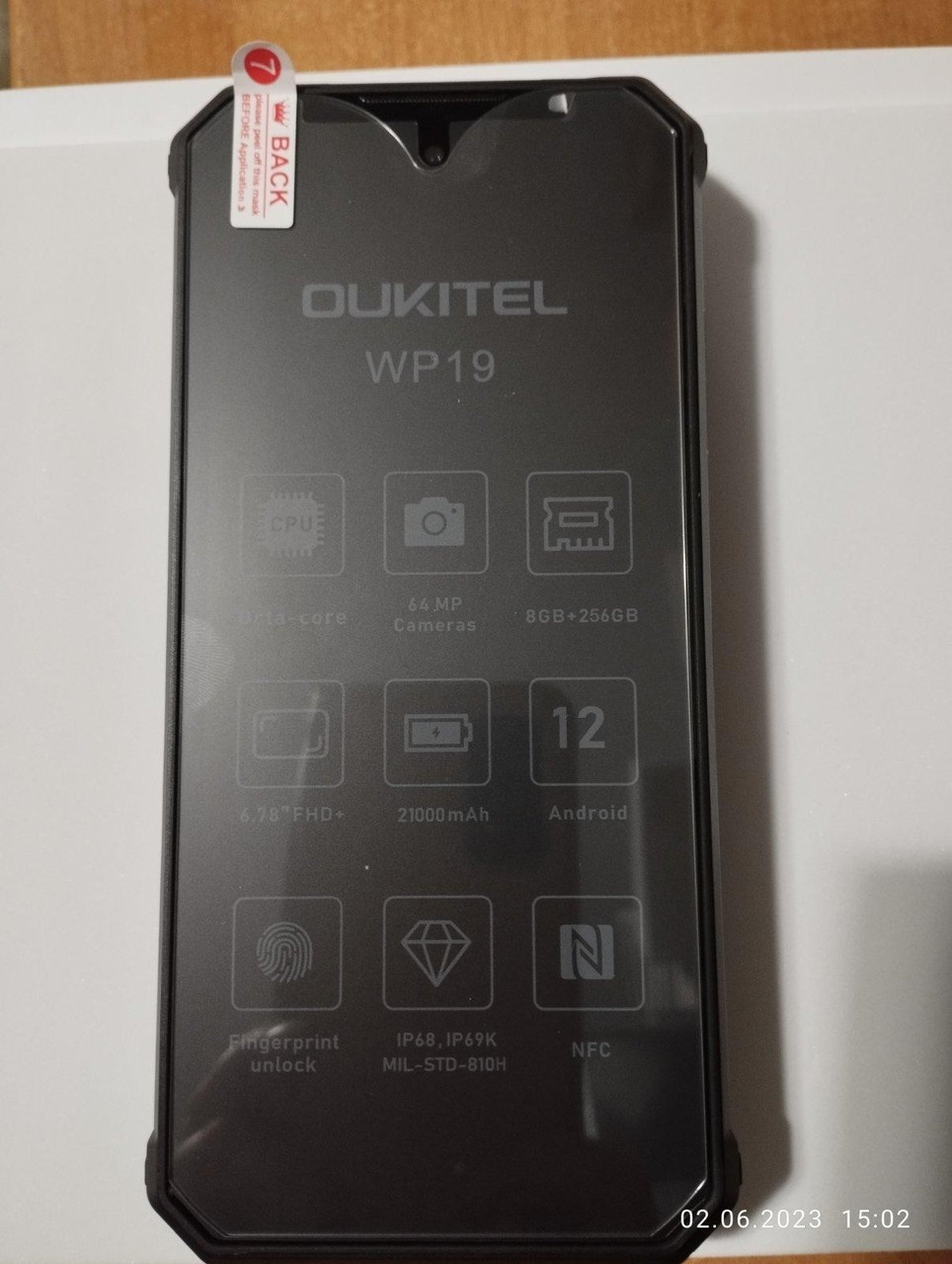 Захисне скло Oukitel WP19