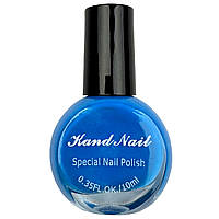 Лак - краска для стемпинга с кисточкой Kand Nail, 10 мл. Синий