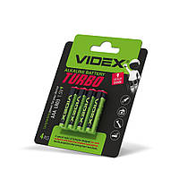 Батарейка Videx LR03 AAA Turbo 4bl