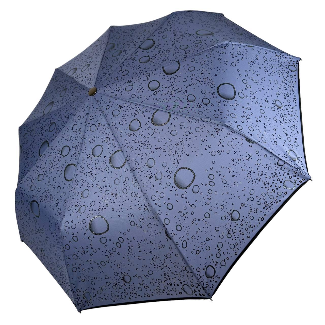 Жіноча напівавтоматична парасоля з бульбашками від Toprain, блакитний 0541-4