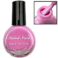 Лак-краска Kand Nail (10 мл.) для стемпинга и дизайна ногтей. Ярко-розовый