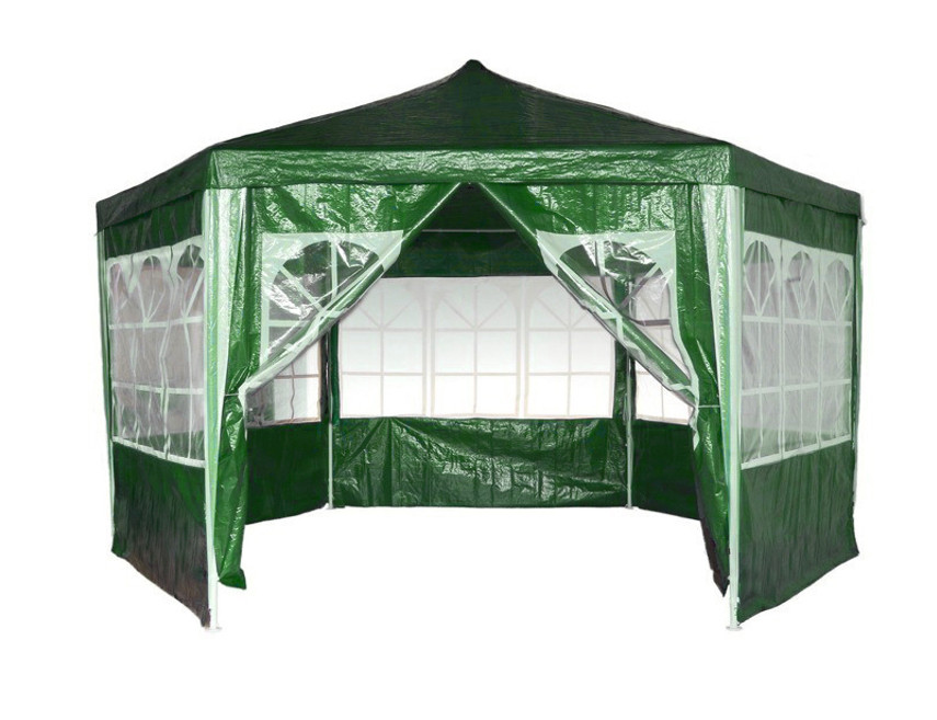 Садовый павильон 2x2x2 м Летний шатер для дачи / Торговый павильон с окнами - фото 1 - id-p1862707095