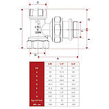 Itap 1/2" (396S) - Кран радіаторний кутовий (обратка), фото 2