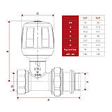 Itap 1/2" (294S) - Кран радіаторний прямий (подача), фото 2