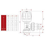 Itap 3/4" (394S) - Кран радіаторний кутовий (подача), фото 2