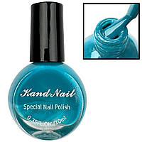 Лак-краска Kand Nail (10 мл.) для стемпинга и дизайна ногтей. Изумрудный
