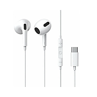 Наушники Baseus Encok Type-C lateral in-ear Wired Earphone C17 White