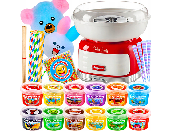 Домашній портативний апарат для солодкої вати Ariete Cotton Candy червоний 500 Вт, фото 1