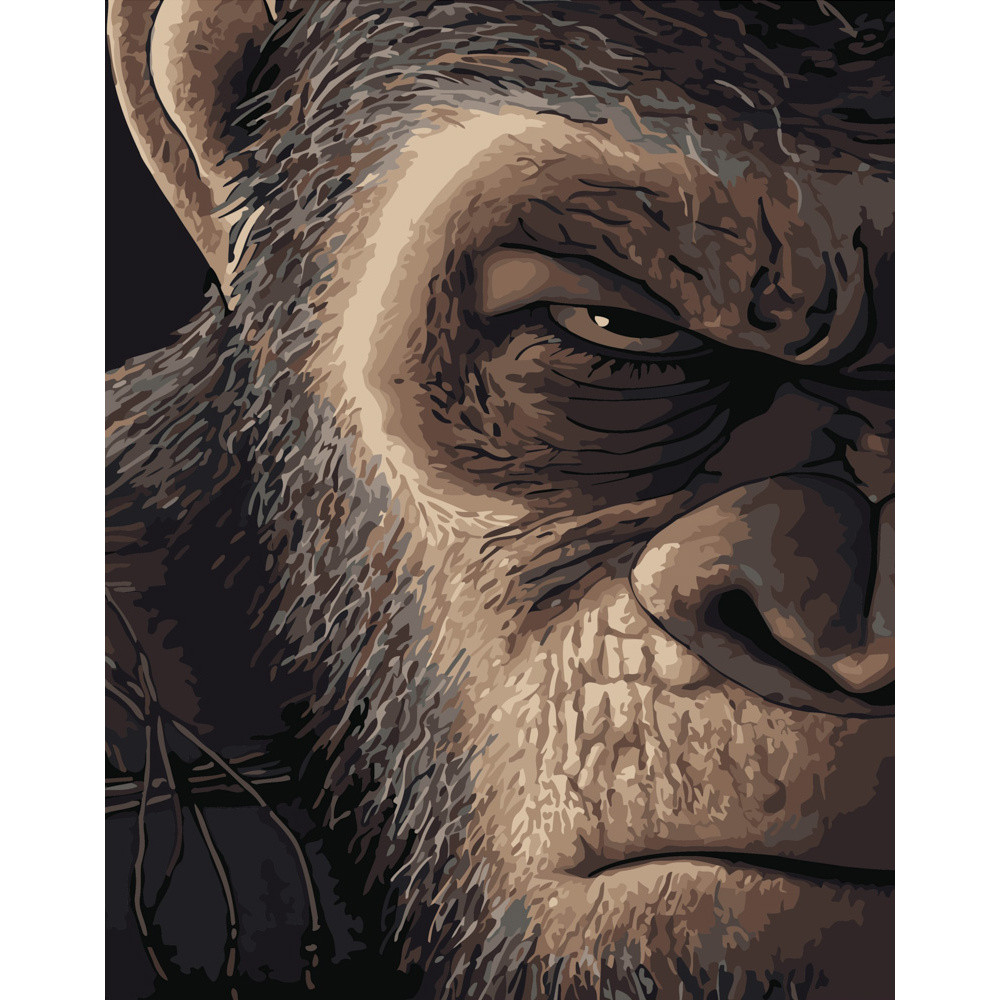 Картина за номерами Злий погляд розміром 40х50 см Strateg (DY279), фото 1