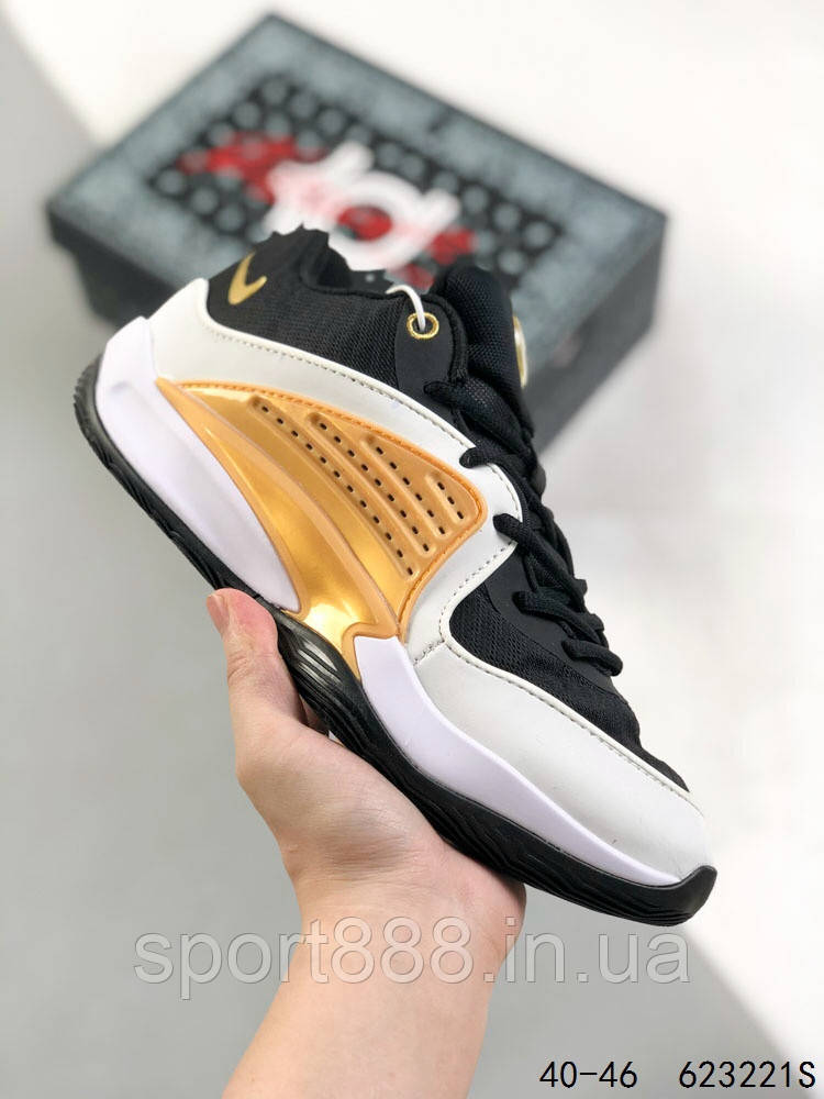 Eur40-46 Nike KD 16 чорно-білі чоловічі баскетбольні кросівки, фото 1