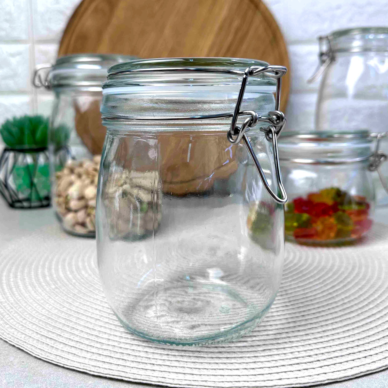 Банка скляна з бугельним замком 760 мл