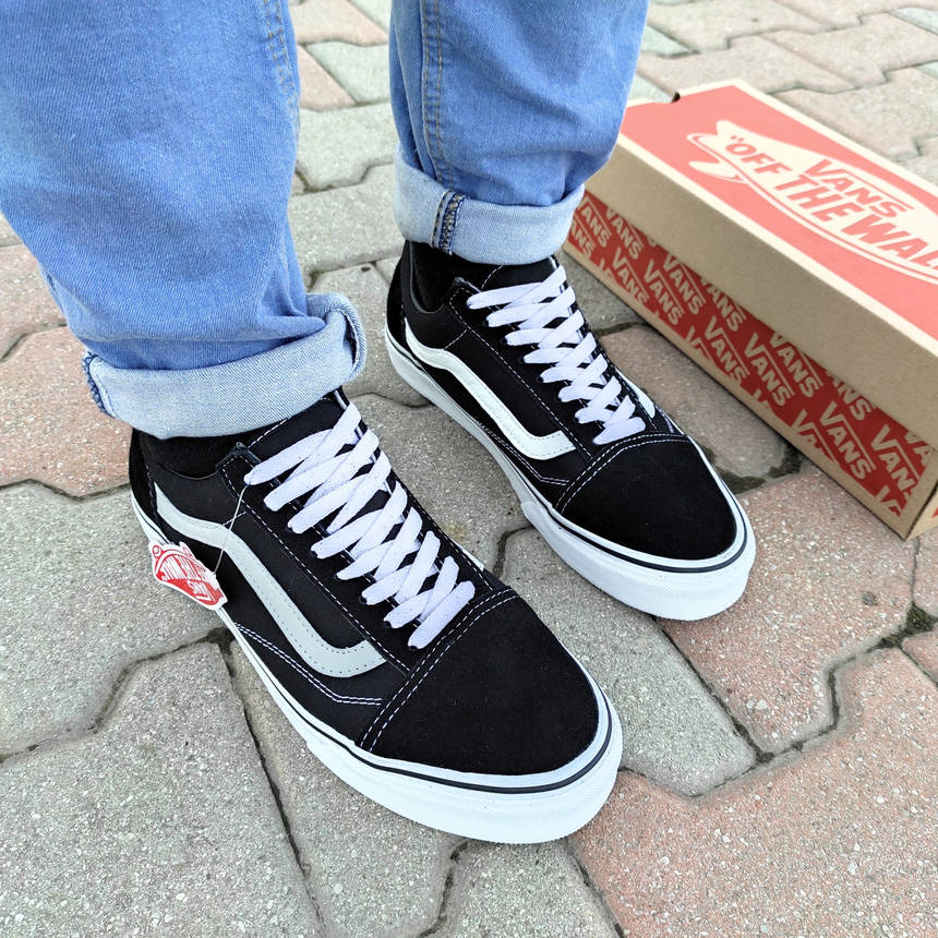 Vans Old Skool Black/White кеди кросівки чорно-білі унісекс 41- 44,5 р 2025, фото 1