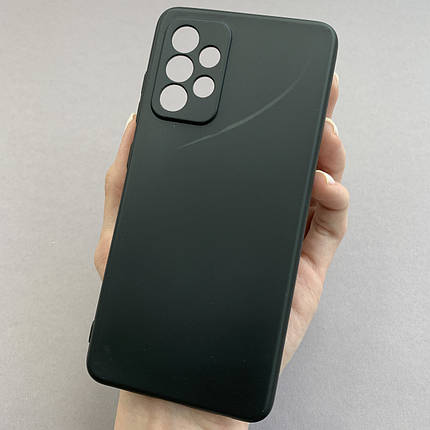 Чохол для Samsung Galaxy A52s матовий із захистом для камери чохол на телефон самсунг а52с чорний TPB, фото 1