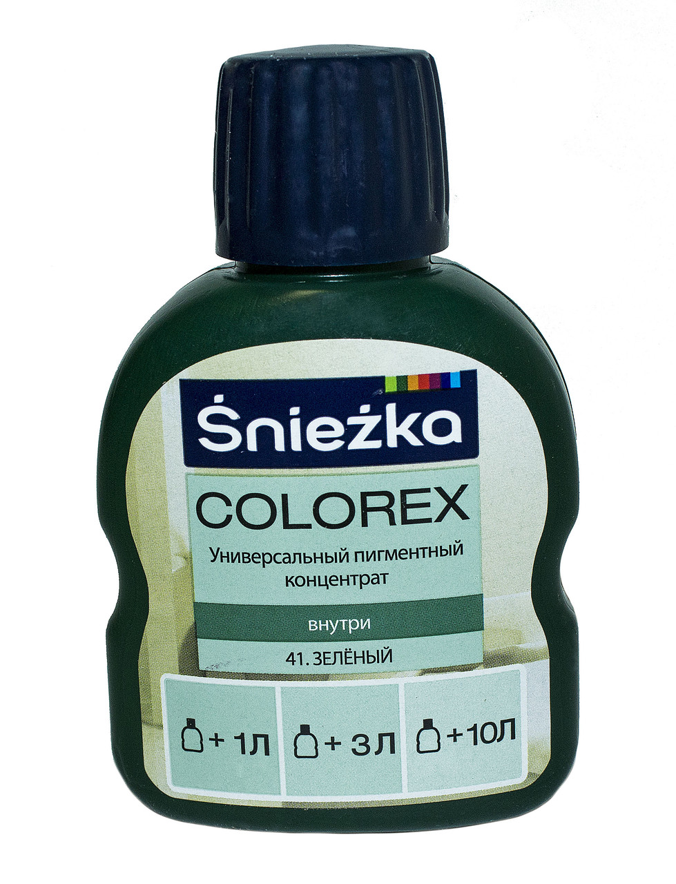 Універсальний пігментний концентрат Śnieżka COLOREX зелений колір 100мл.