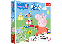 Настольная игра Trefl Лудо 2 в 1. Свинка Пеппа (Ludo 2 in 1: Peppa Pig) (02067)