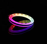 Кільцева LED лампа 3D RGB 26 см кольорова двостороння зі штативом 2 м Селфі кільце для блогерів від USB, фото 8