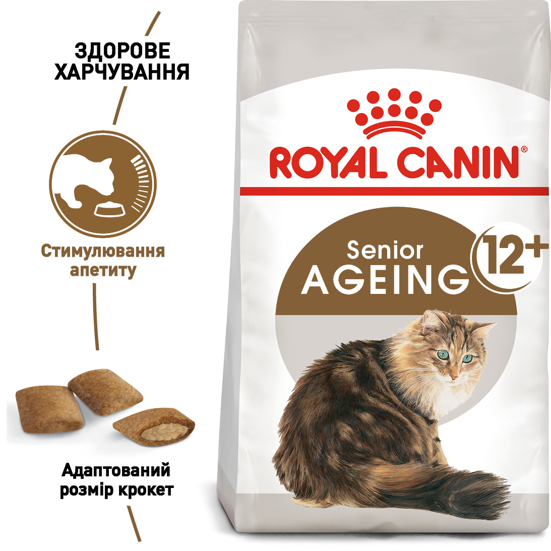 Royal Сапіп Ageing 12+ сухий корм для старіючих кішок старше 12 років, 2КГ