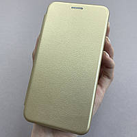 Чехол-книга для Samsung Galaxy A01 книжка с подставкой на телефон самсунг а01 золотая stn