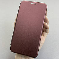 Чехол-книга для Samsung Galaxy A01 книжка с подставкой на телефон самсунг а01 бордовая stn