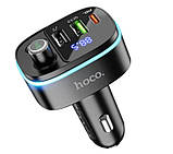 Автомобільний FM модулятор трансмітер Hoco E62 20W/3A зі швидкою зарядкою, фото 6