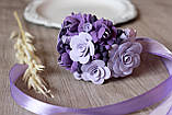 "Лавандовий аромат" Фіолетовий браслет з полімерної глини, фото 7