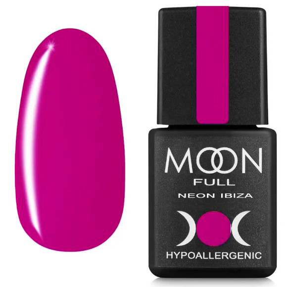 Гель-лак MOON Ibiza color No717, 8 мл, яскравий фуксія