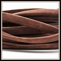 Шнур замшевий 10*5 мм, колір кави з молоком