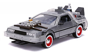 Машинка металева Jada Назад у майбутнє 3 Машина часу 1989 зі світловим ефектом 1:24 (253255027)