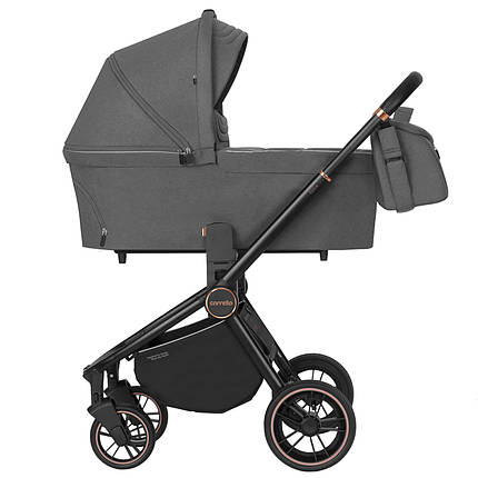 Універсальний візок CARRELLO Epica CRL-8510/1 (2in1) Iron Grey Темно-сірий, Чорна рама, фото 1