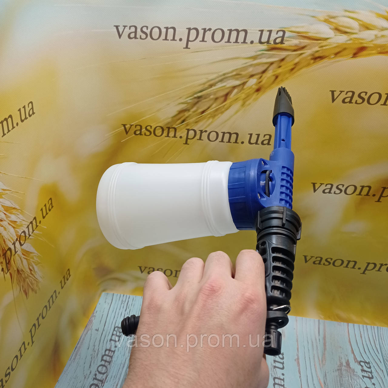 Пенная насадка Пеногенератор Пенообразователь для садового шланга бачок ...